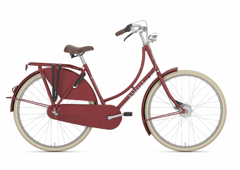 Gazelle Classic Nostalgierad mit 3 Gang, Nabendynamo, Rollerbrake vorne, 57er Rahmen,  Farbe: Rot